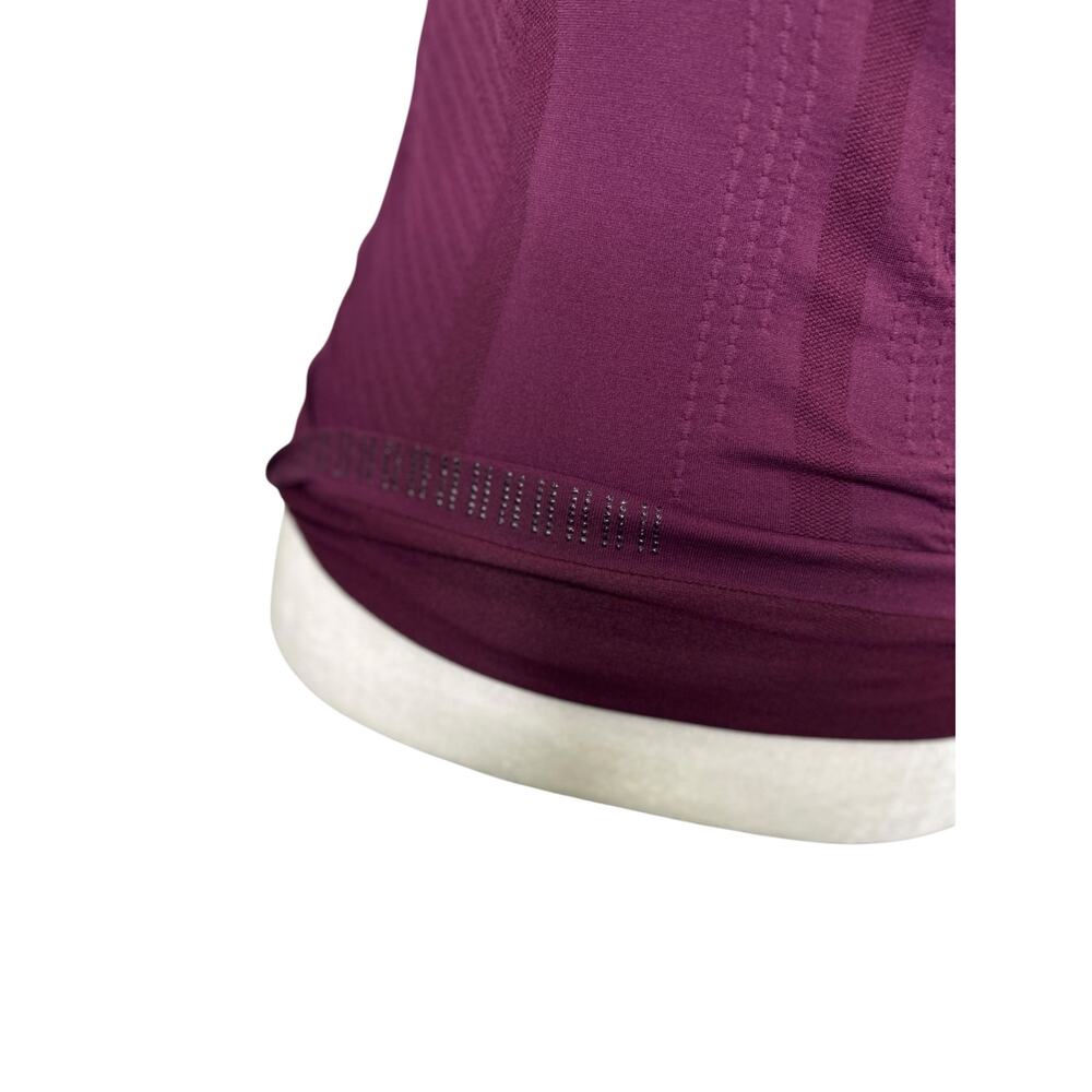 Quince Ruched Racerback Tank Top Plum Purple Running Yoga Medium - Picture 4 of 7